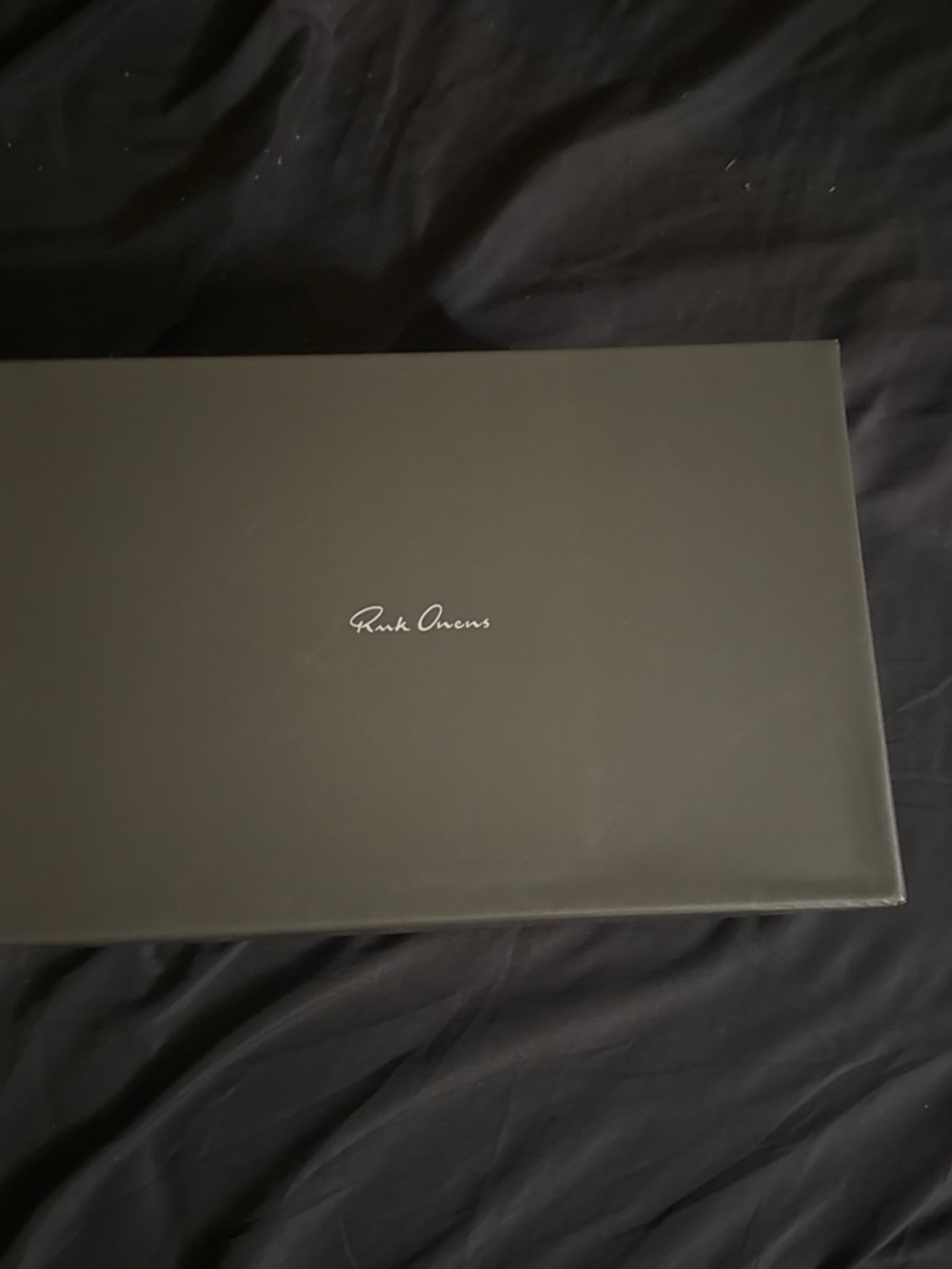 Rick Owens Black and White Signature Shoe Box